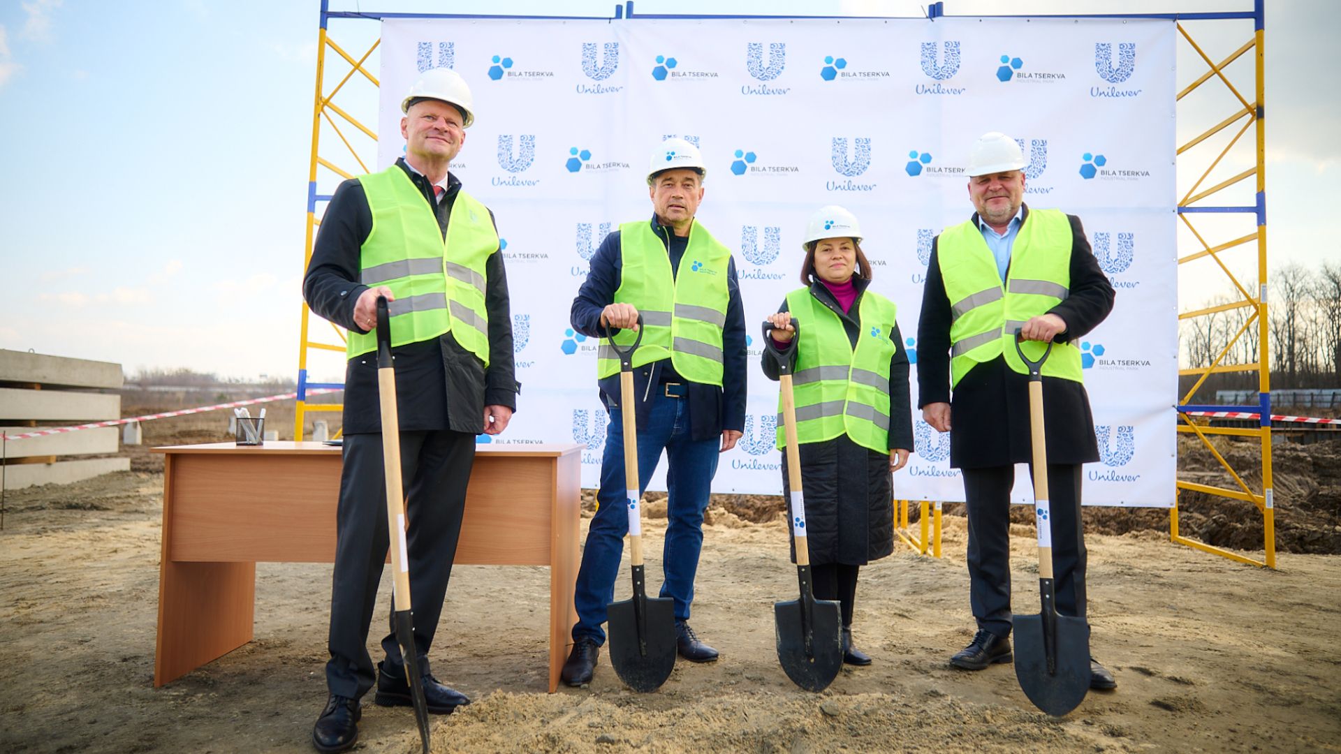 Groundbreaking ceremony.